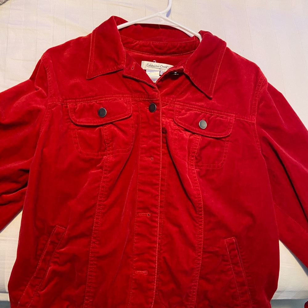 Red Button Up Jacket